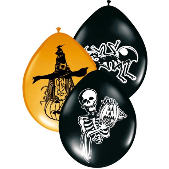 Billede af Halloween Ballónir 30cm 8 stk
