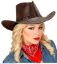 Billede af Brúnur Leðurlook Cowboyhattur