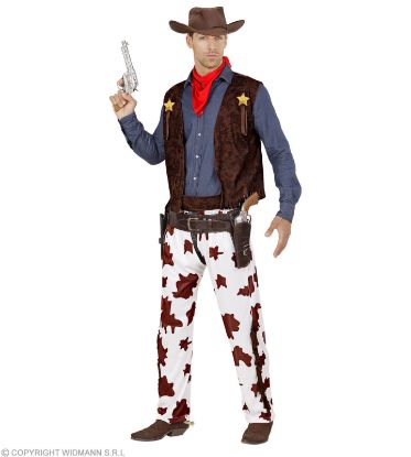 Billede af Cowboyari Vestur buksur hattur bandana (Vaksin XL)