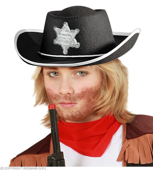 Billede af Svartur Cowboyhattur