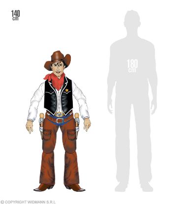 Billede af Cowboy Dekoratión 1,4m