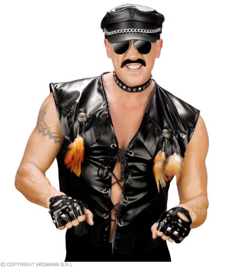 Billede af Cowboy Leður Look Vestur (Vaksin M/L)