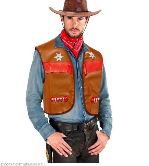Billede af Cowboy Vestur Brúnur (Vaksin XL)