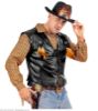 Billede af Cowboy Leður Look Vestur (Vaksin XL)