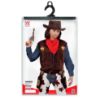 Billede af Cowboyari Vestur buksur hattur.. (140cm / 8-10 ár)