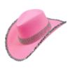 Billede af Pink Party Cowgirl hattur