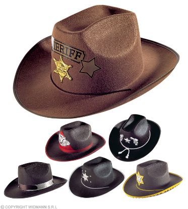 Billede af Cowboy Hattur Myrkabrúnur og Reyður