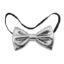 Billede af Bow Tie Metallic Silver