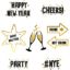 Billede af Glass Decoration Stickers Happy New Year