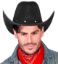 Billede af Cowboy Hattur við nittum Svartur