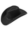 Billede af Cowboy Hattur við nittum Svartur
