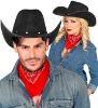 Billede af Cowboy Hattur við nittum Svartur