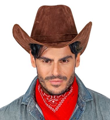 Billede af Ruskinn-líknandi Cowboy Hattur Brúnur