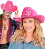 Billede af Cowboy Hattur við Diamantum Pink