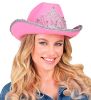 Billede af Kovboy Hattur við Tiara Hvítur