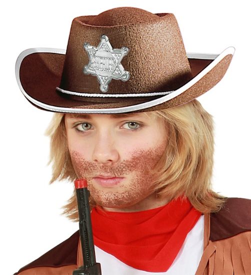 Billede af Cowboy Hattur úr toyi Brúnur