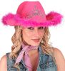 Billede af Cowboy Hattur við Tiara Pink