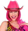 Billede af Cowgirl Hattur við Diamant Bandi Pink