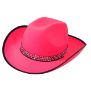 Billede af Cowgirl Hattur við Diamant Bandi Pink