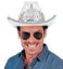 Billede af Cowgirl Party Hattur við Tiara Hvítur