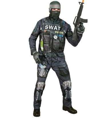 Billede af SWAT (Fast Costume) Jakki,buksur,maska, (Vaksin M)