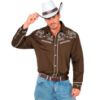 Billede af Cowboy Skjúrta Brún L/XL