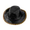 Billede af Svartur Leðurlook Leo Cowboyhattur