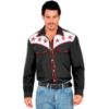 Billede af Cowboy Skjúrta Svørt og Hvít L/XL