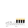 Billede af Ljósketa, Golden Warm White, 180 perir, 12,6 mtr