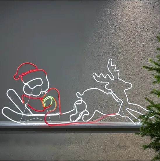 Billede af Ljósslanga, Jólamaður v./sletu og rudolf, NEOLED,