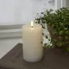 Billede af LED Blokkljós, Flamme Flow, Hvítt, 7,5x15cm