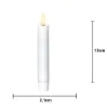 Billede af LED Stakaljós, Flamme Rustic, 2,1x15cm, Hvít, 2 stk