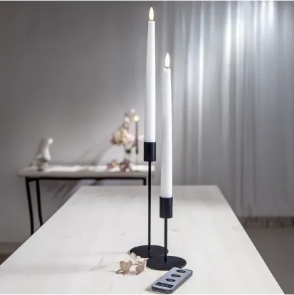 Billede af LED Stakaljós, Flamme Slim, Hvítt, 2,1x28cm, 2 stk
