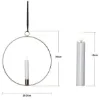 Billede af Messing metal ringur v./LED stakaljós, Flamme,  28,5 x 30cm