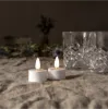 Billede af LED Fýrfatsljós, Flamme, Hvítt, 3,8x5cm, 2 stk