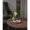 Billede af LED Fýrfatsljós, Flamme, Hvítt, 3,8x5cm, 2 stk