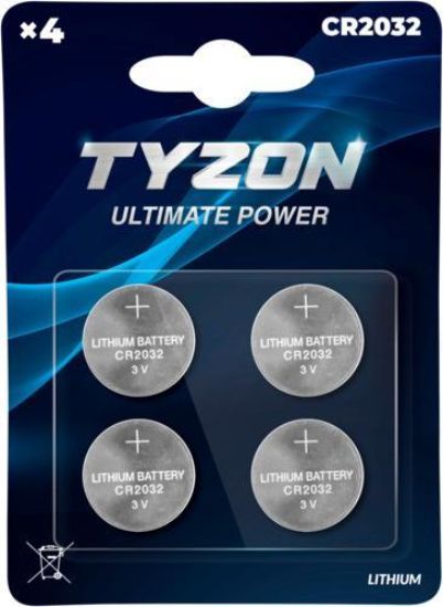 Billede af Tyzon CR2032 4 stk