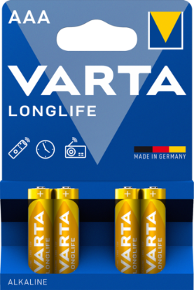 Billede af Varta AAA longlife 4 stk