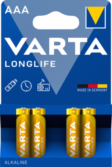 Billede af Varta AAA longlife 4 stk