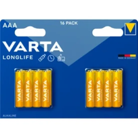 Billede af Varta AAA longlife 16 stk