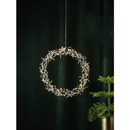 Billede af Kransur v./ljósið, Curly, Silvur, 50cm